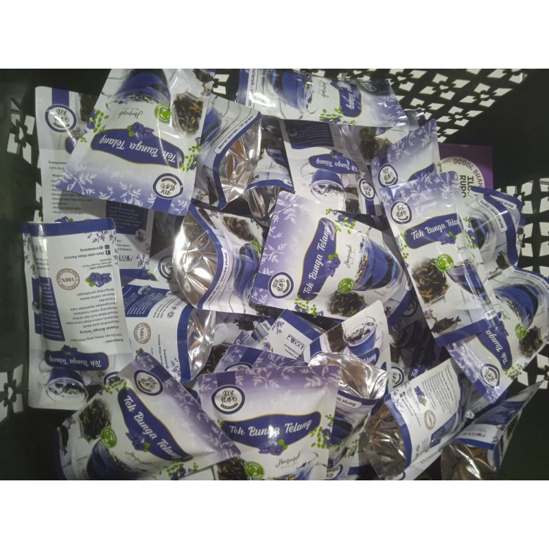 

terlaris! teh bunga telang paket 6 bungkus 60gram