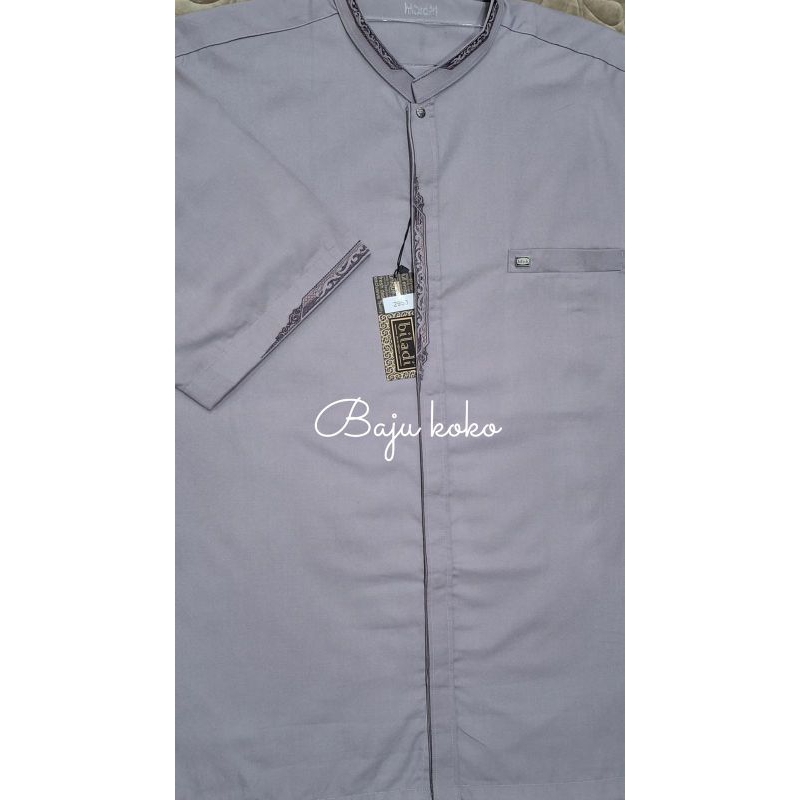 Koko Kharisma Kode 2953 Lengan Pendek Jumbo Warna Ungu Muda Ukuran 2L 3L