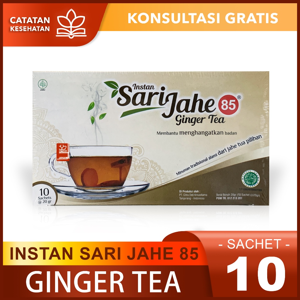 

INSTAN SARI JAHE 85 / Minuman Mengobati Masuk Angin