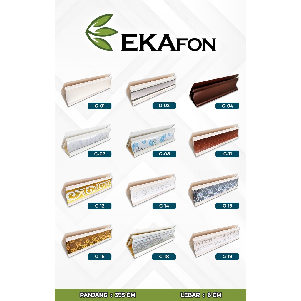 LIST PROFIL EKAFON / LIST G / LIST MOTIF / LIST PVC / LIST PROFIL PVC