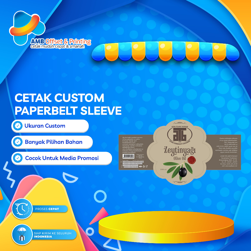 

Cetak Custom Paperbelt Sleve Box/Segel Kemasan Kardus