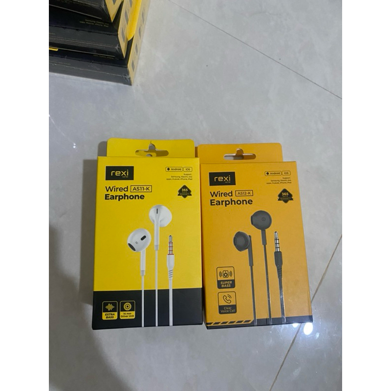 RexiOne wired Earphone AS11-K / AS12-K / Ai05-Kx /Ai15-K / Ai16-K / / Ei03