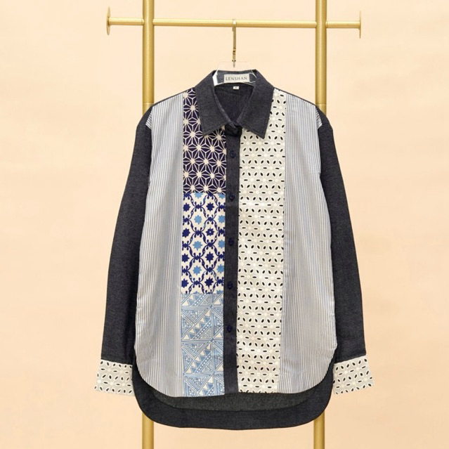 Batik Wanita AJENG Navy