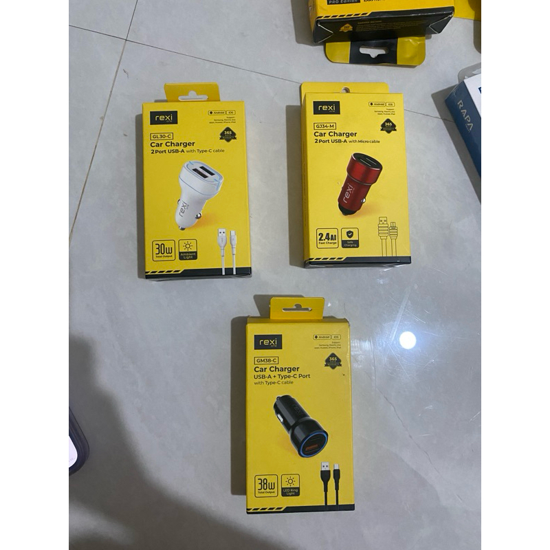 Rexione Car charger GL30-C / GM38-C / GD30-C / GJ34-M dual output