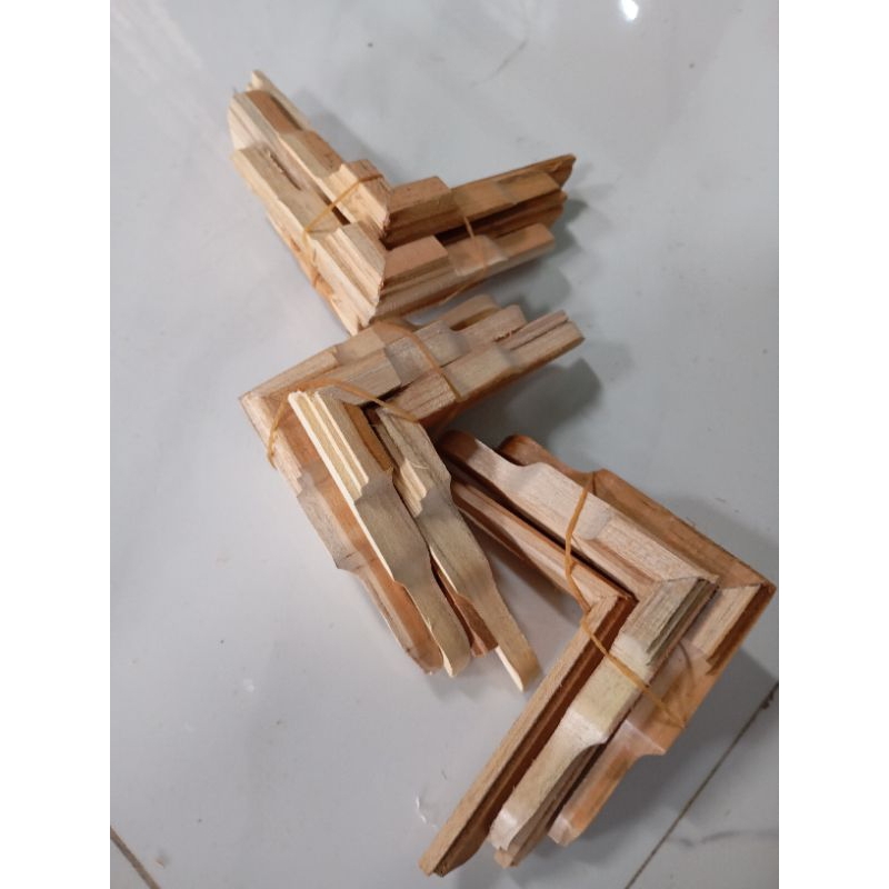 Kaki sangkar kosan besar 1 set 4pcs bahan kayu jati