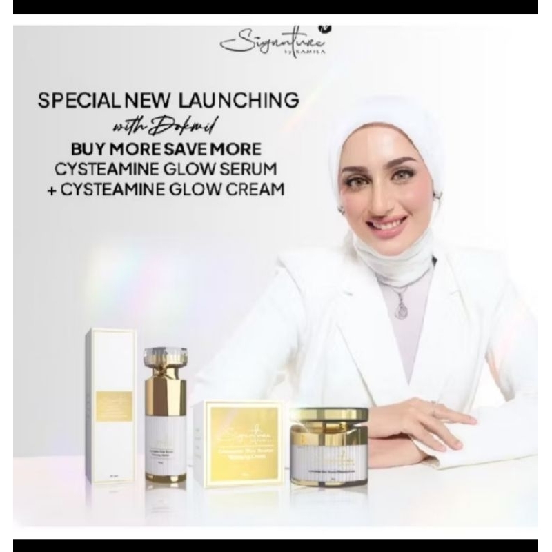 HnH Signature By Kamila | Ampuh untuk Flek | Cysteamine glow booster serum cream