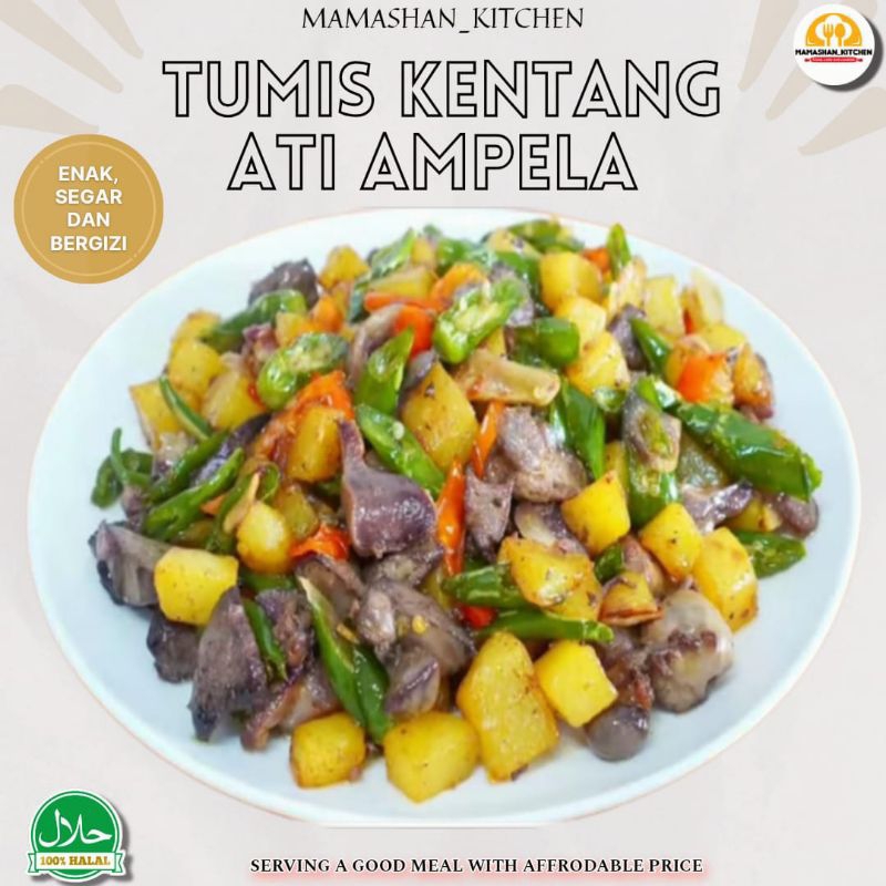 

MENU FAMILY..!! "TUMIS KENTANG ATI AMPELA