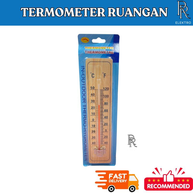 THERMOMETER KAYU THERMOMETER RUANGAN KAYU TERMOMETER KAYU