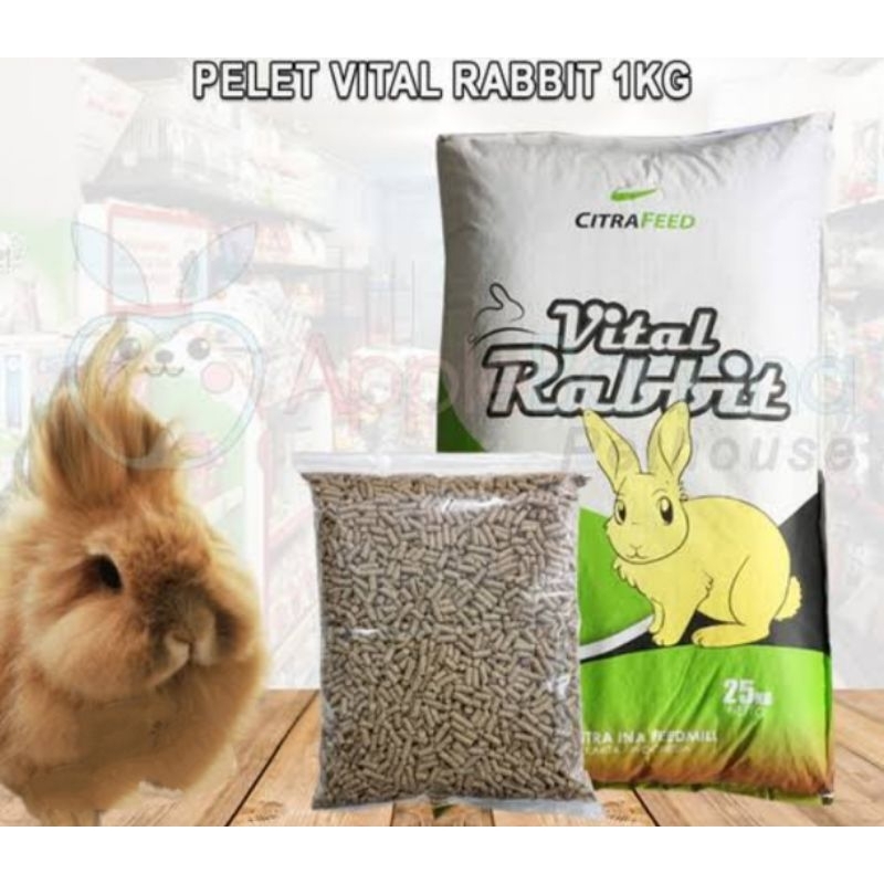 VITAL RABBIT PAKAN PELLET KELINCI PUR KELINCI 1KG