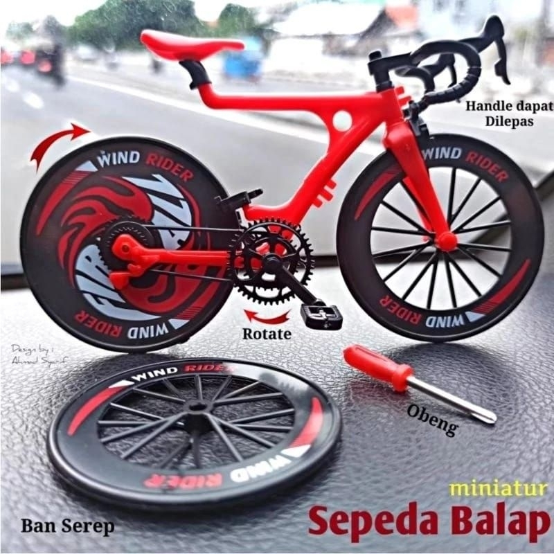 Mainan Anak Miniatur Sepeda Balap Bisa Bongkar Pasang Mainan Miniatur Sepeda Gunung Downhill