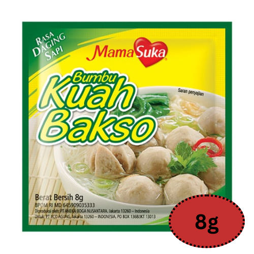

Bumbu Kuah Bakso Mamasuka sachet 8 Gram isi 12 Saset