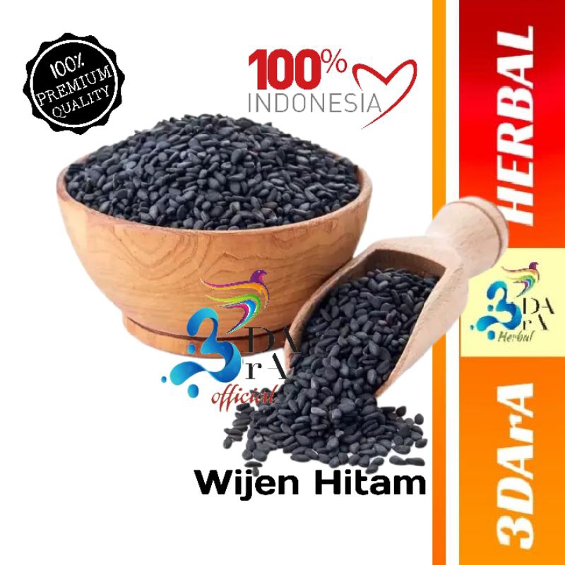 

Wijen Hitam Biji 500gr / 1kg - Black Sesame Seed Premium