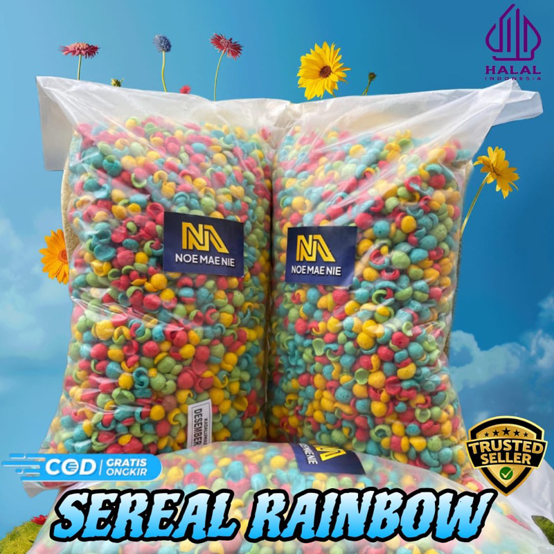 

Snack Sereal Rainbow Mix Buah | Choco Crunch | Choco Chips 900gr