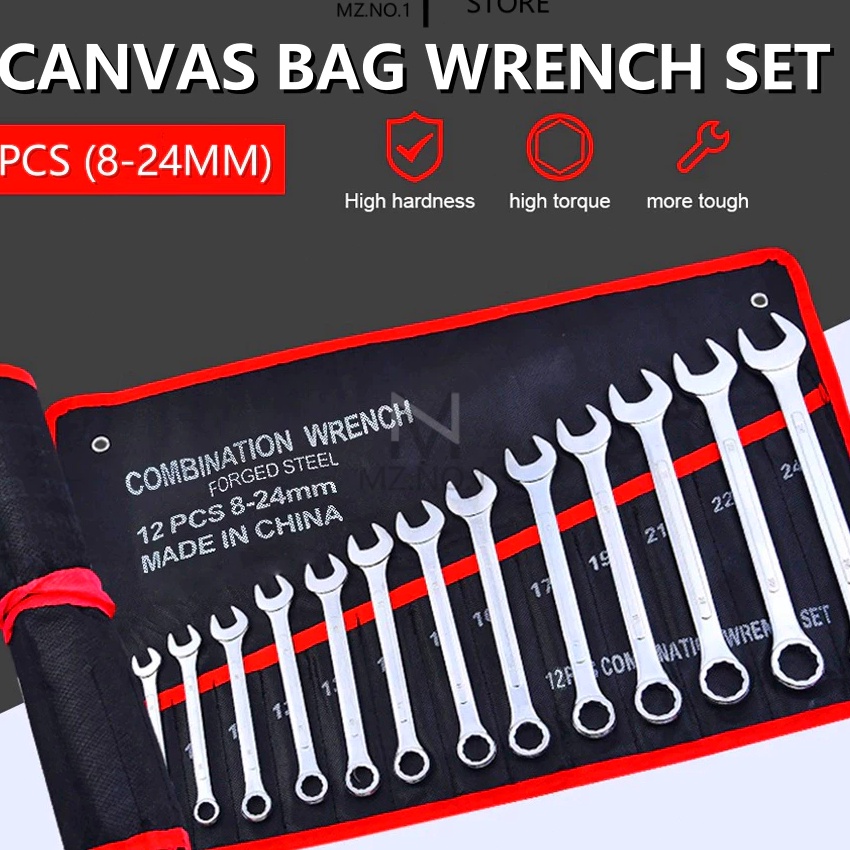 Langka COD1 SET 14 PCS 824MM Tool Kunci Ring Pas Set Kunci Pas Barang Orinal  Set Kunci Pas Ring Pas