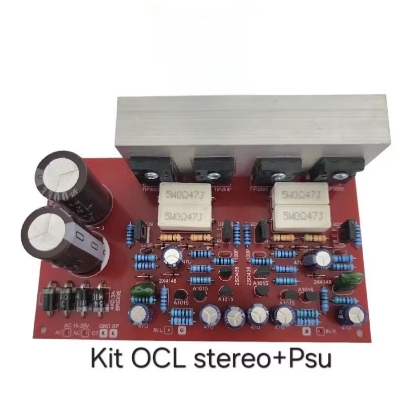 Kit power Amplifier OCL Stereo 150 wat+psu Regulator