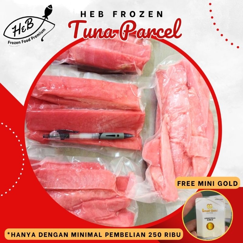 

Ikan Tuna Parcel Fillet Grade Fresh Frozen Beku @500Gram