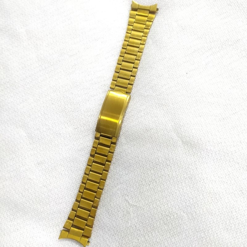 rantai jam warna gold stainless size 18mm