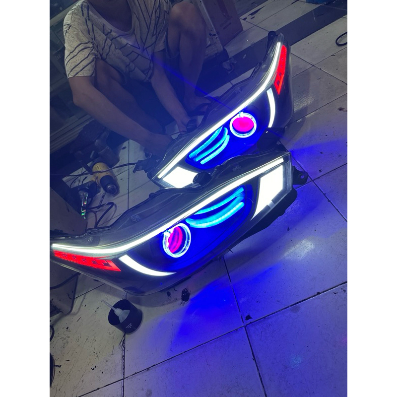 custom lampu headlamp yaris lele 2014-2017