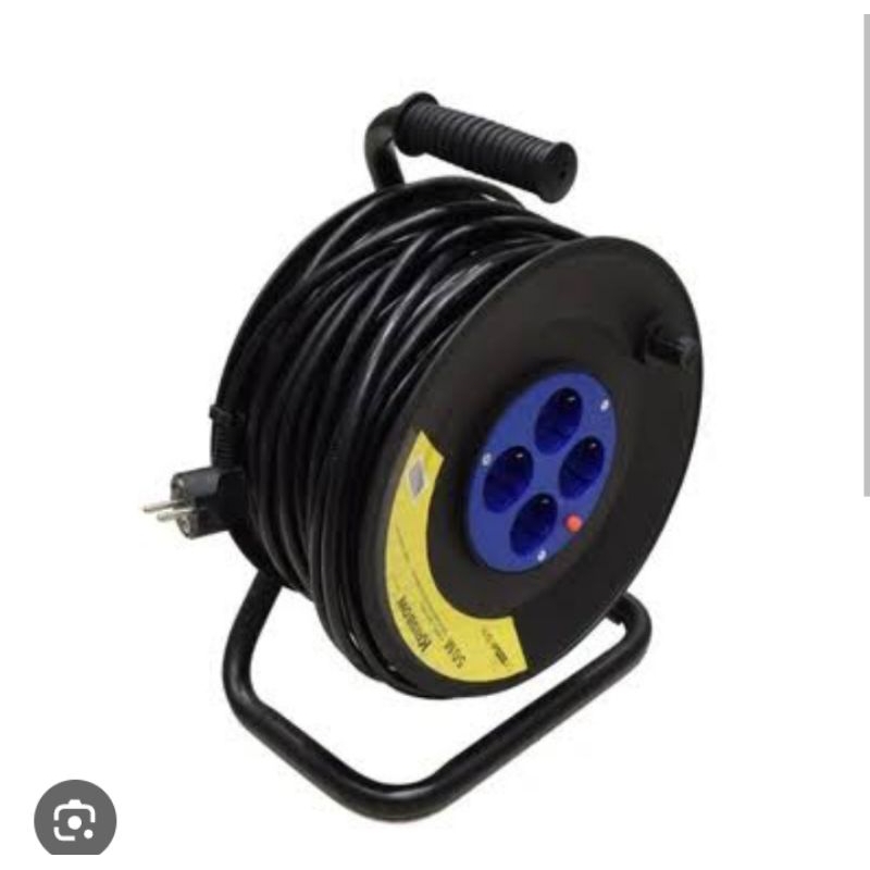 Krisbow 50 Mtr Kabel Roll kabel gulung panjang 15 meter colokan kabel kelistrikan standart SNI