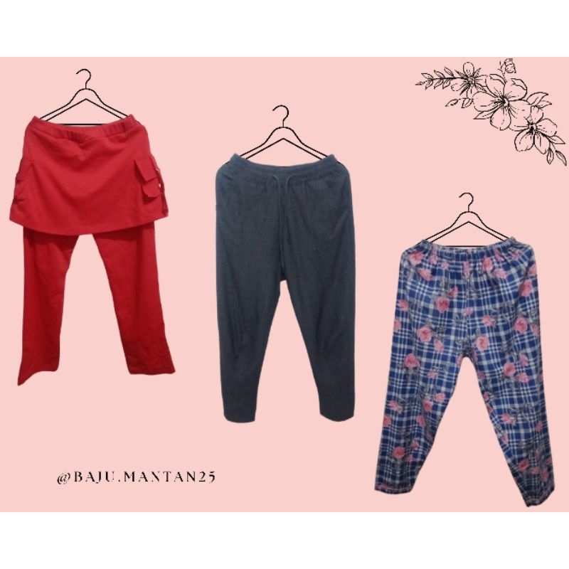 Celana Olahraga Wanita Bahan Random Second-hand Preloved