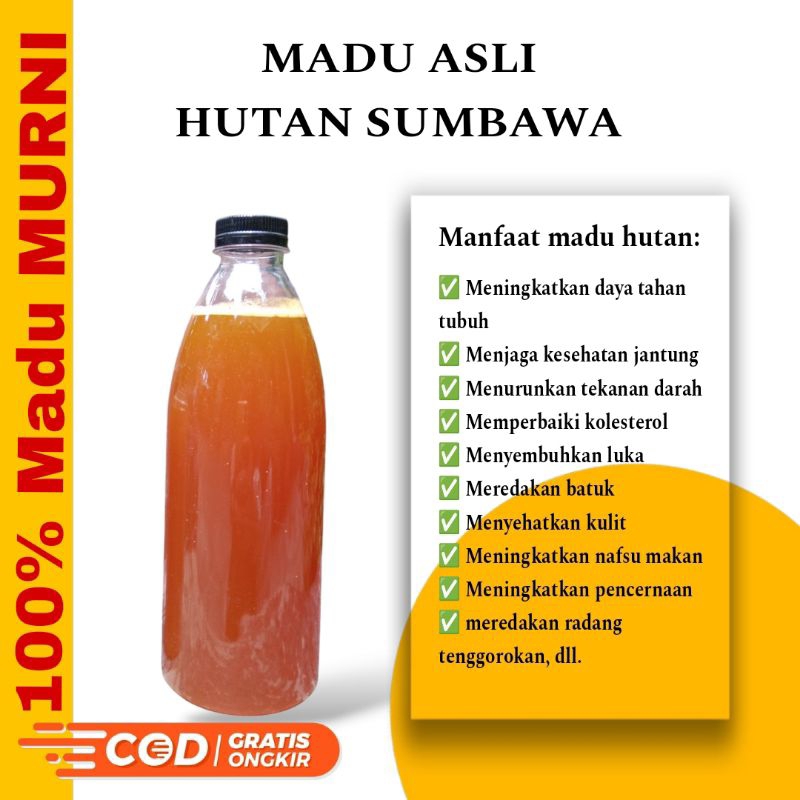 

madu asli hutan sumbawa | 250ml | madu hutan murni