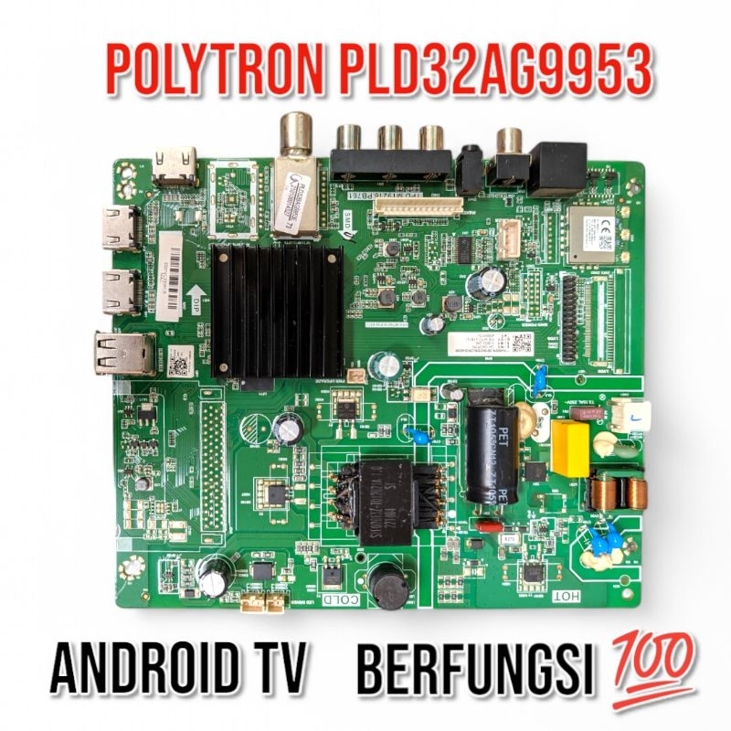 MB MAINBOARD MESIN TV POLYTRON PLD32AG9953E - POLYTRON PLD32AG9953 - POLYTRON PLD32AG9953E - PLD32AG