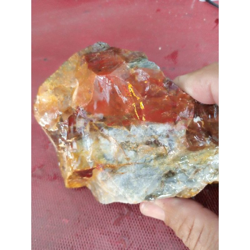 bahan Batu akik panca warna