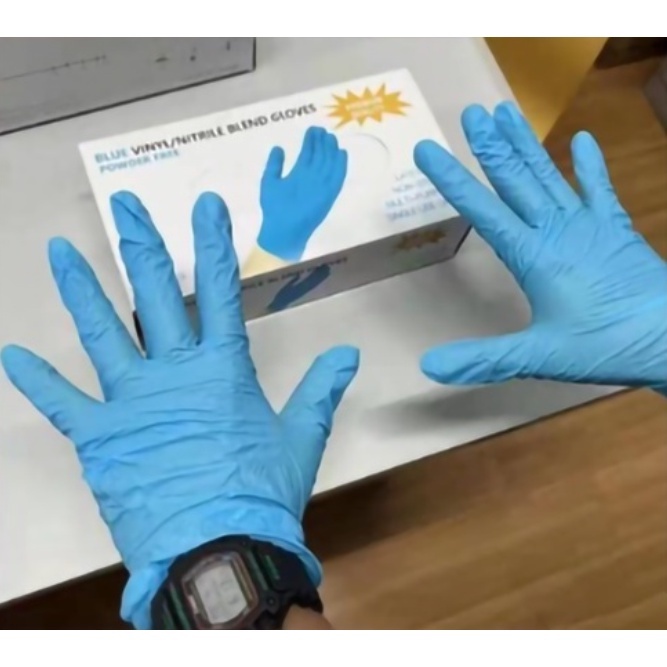 Sarung Tangan Nitrile Safe Glove Sarung Tangan Nitrile Examination Glove Handscoon Nitrile Nitril Sa