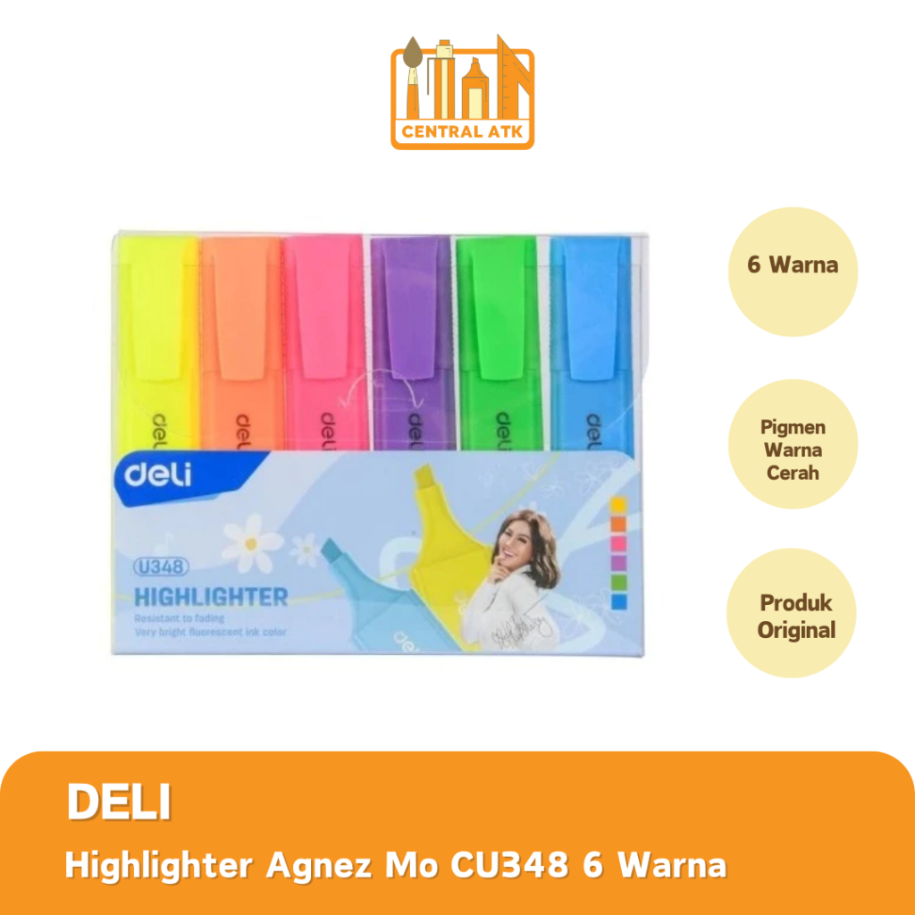 

DELI | HIGHLIGHTER AGNEZ MO CU348 6 WARNA
