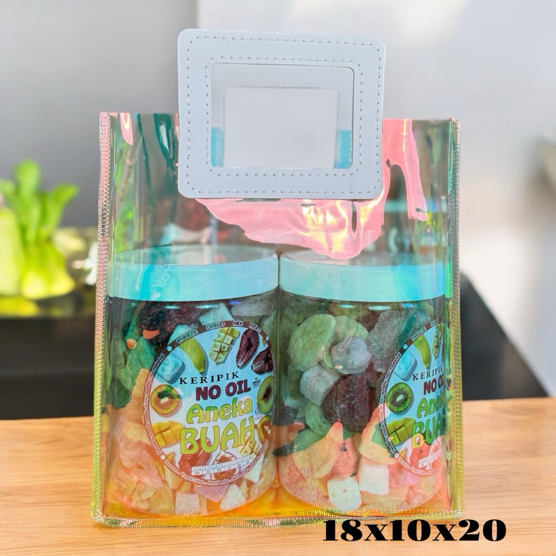 

Tas Hampers PVC Souvenir Mika Transparan Premium||Goodie Bag Premium Mewah||Ultah