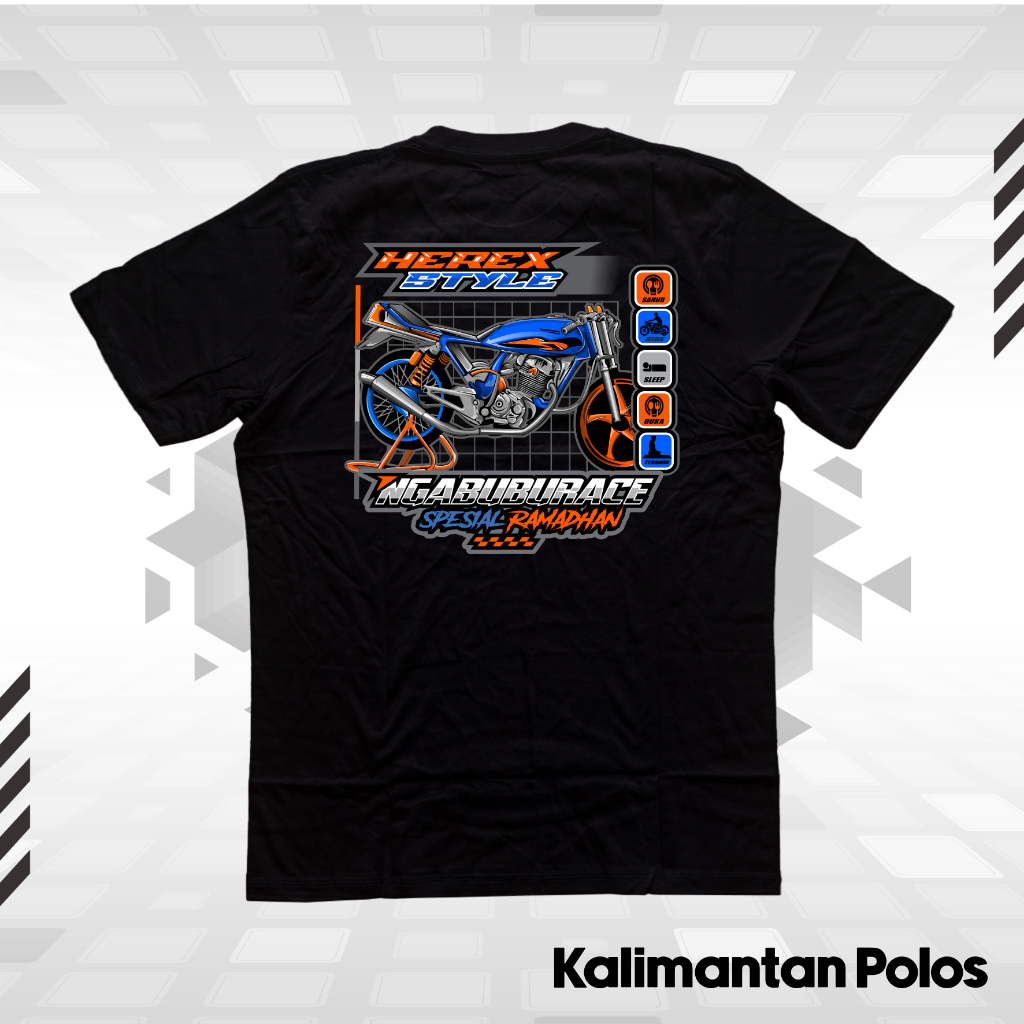 KALIMANTAN POLOS - KAOS HEREX STYLE - KAOS OTOMOTIF
