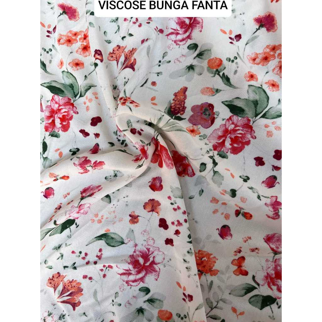 Kain Rayon Viscose Motif Premium Grade A