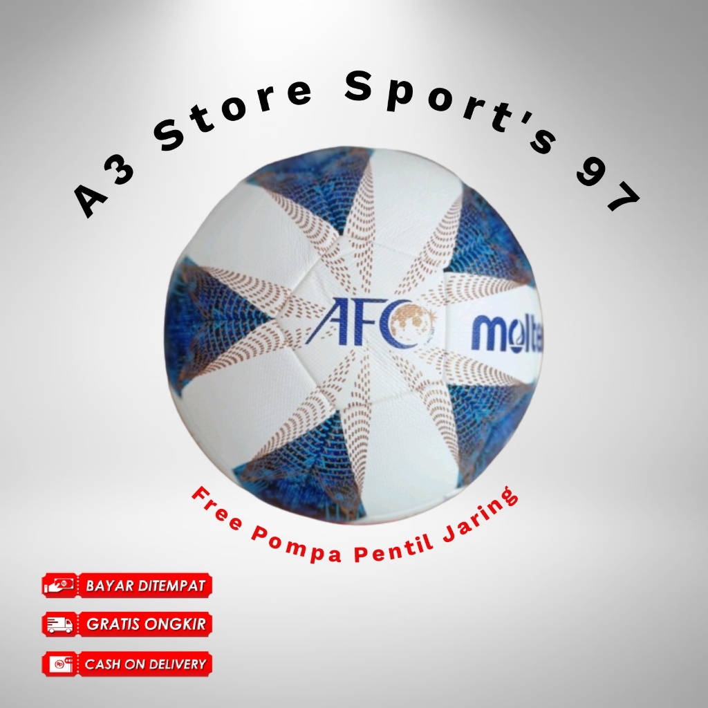Bola Sepak Size 5 Molten Original Free Pompaan