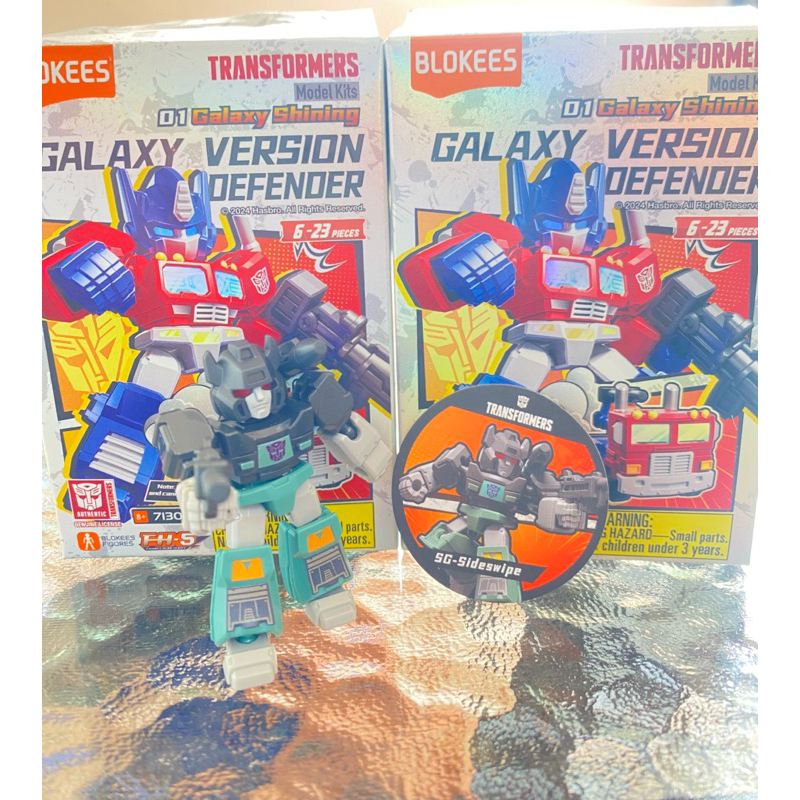 BLOKEES TRANSFORMERS GALAXY VERSION DEFENDER 01 SG-SIDESWIPE (BOX PIN LENGKAP)