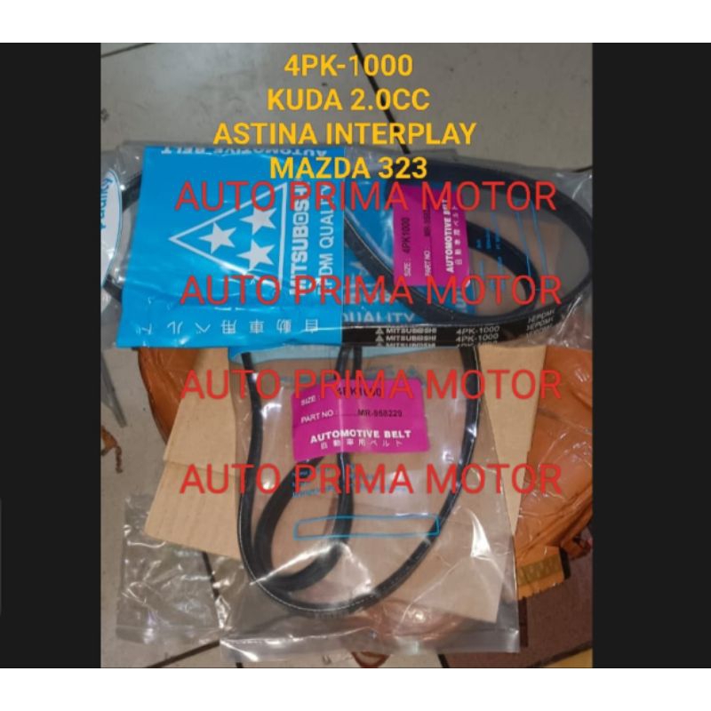 FAN VAN V BELT TALI KIPAS 4PK-1000 KUDA 2.0CC ASTINA INTERPLAY MAZDA 323 4PK1000