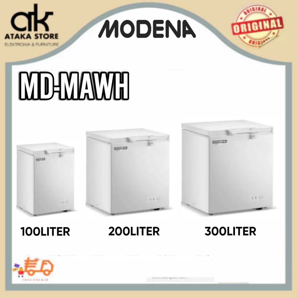 CHEST FREEZER MODENA MD0111MAWH/MD0211MAWH/MD0331MAWH LEMARI BOX PEMBEKU DAGING