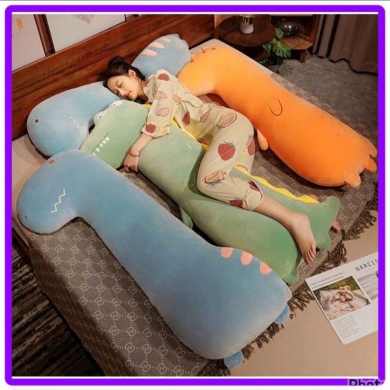 Boneka guling dinosaurus/boneka guling jerapah/boneka guling rubah/boneka guling crocadail//bantal