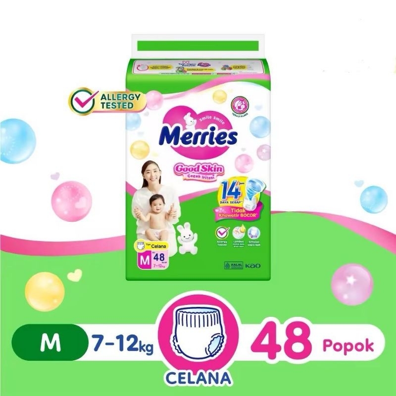 Merries Good Skin M48 - Merries Popok Celana M 48