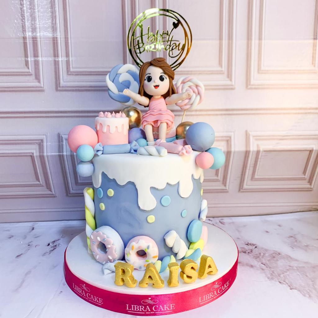 

Kue Ulang tahun/Birthday Cake/Kue Ultah tema permen/Kue anak perempuan/Kue Birthday jakarta