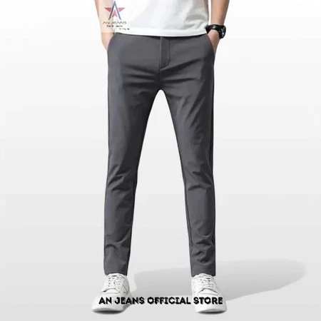 DINKGO CHINOS PANJANG REGULAR FIT LIGHT GREY