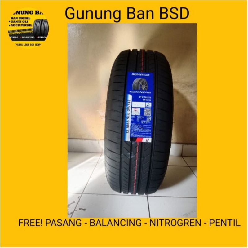 Ban Bridgestone Turanza 6 215/60 R16