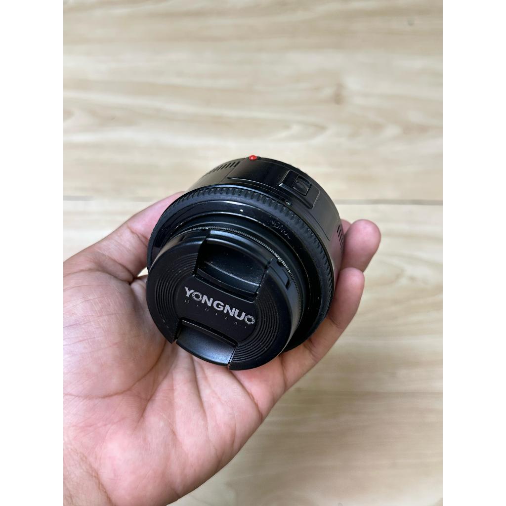 LENSA FIX YONGNUO 50MM F1.8 FOR CANON BEKAS/SECOND