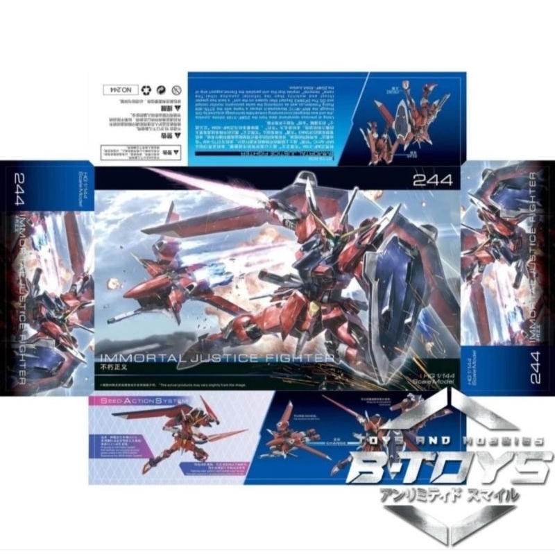 HG 1/144 Immortal Justice Fighter 1/144 Model Kit hg 244 justice