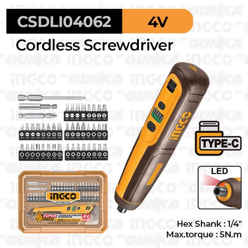 Ingco Cordless Screwsdriver CSDLI04062