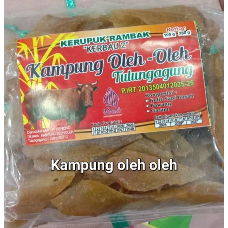 

Rambak Kerbau mentah kwalitas no.2 potongan biasa berat 250gram
