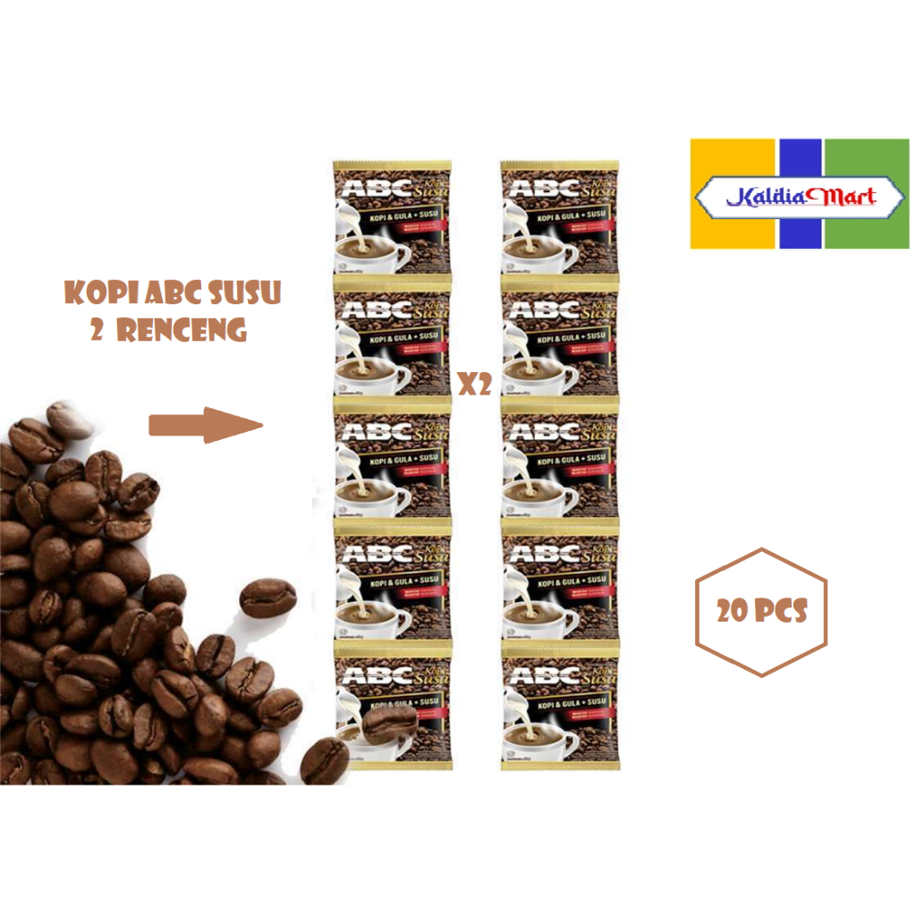 

Kopi ABC Susu 2 renceng 30gr (20pcs)