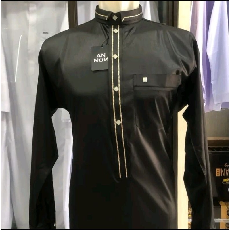 Jubah Muslim Pria Saudi Thobe Annun Seris Terbaru