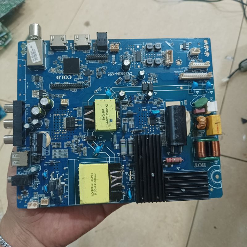 MB led tv Polytron 43V8953 - mainboard tv - mesin tv led