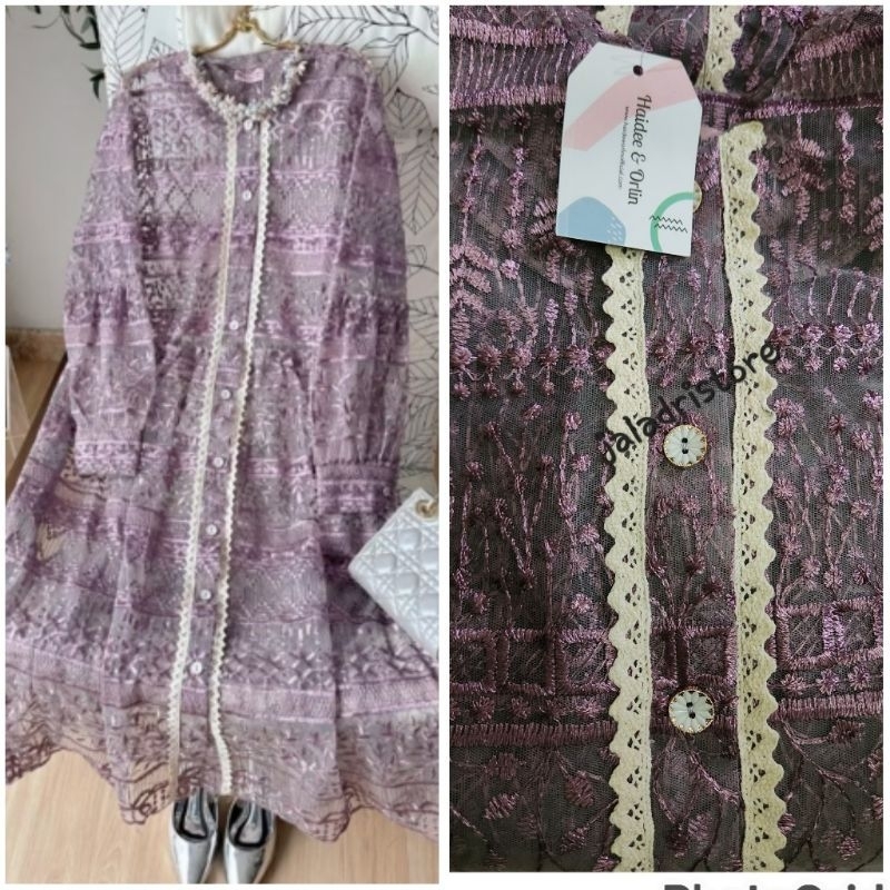 NEW Midi Organza Grape Haidee Orlin