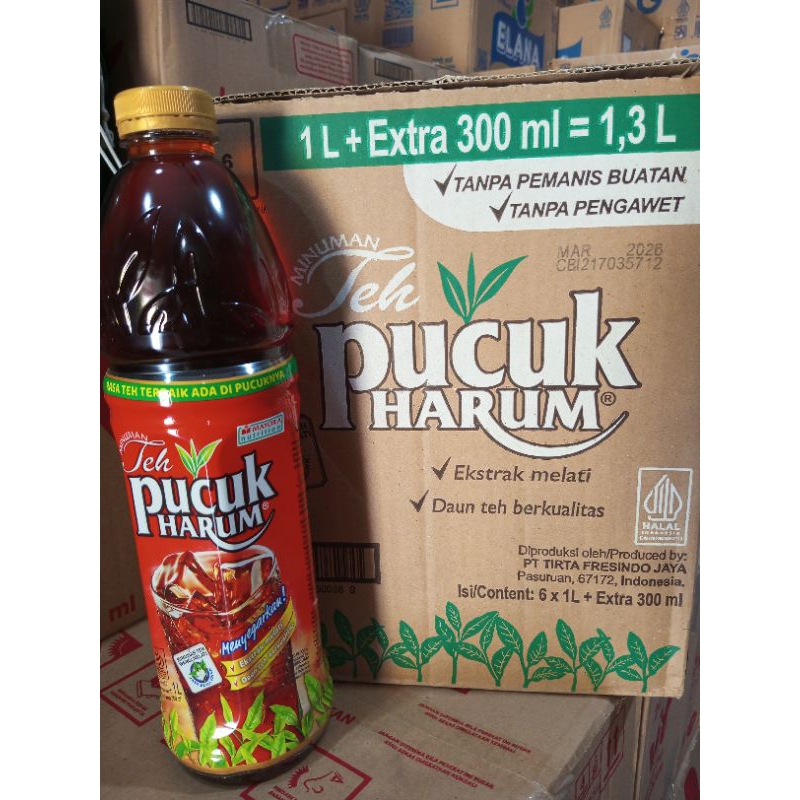 

Teh pucuk harum 1L 1 dus isi 6botol / teh pucuk liter / teh siap minum / teh wangi melati